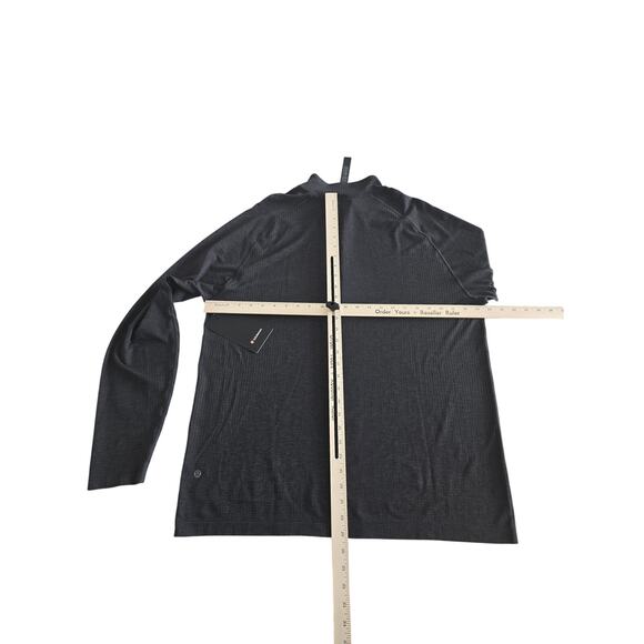 Lululemon Mens 2XL Metal Vent Tech Half Zip Pullover Black Long Sleeve workout - Picture 4 of 5